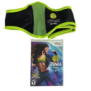 Zumba Fitness 2 Nintendo Wii 2011 Dance Party Fitness Game Complete w/ Belt